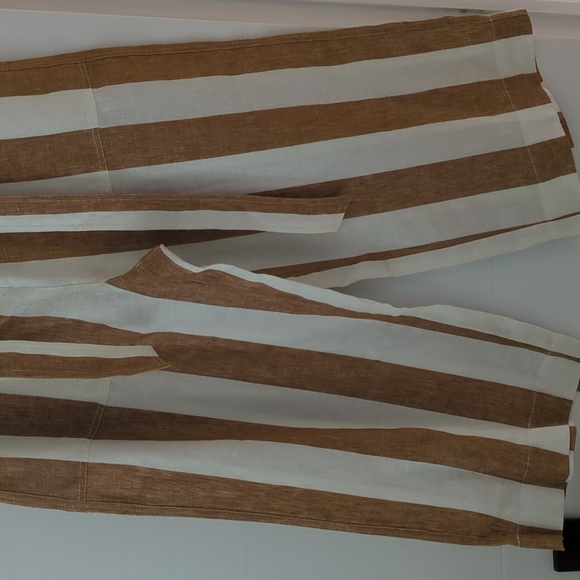 NWT! J crew High tie waist wide leg linen pants. Size 16. - Picture 4 of 9